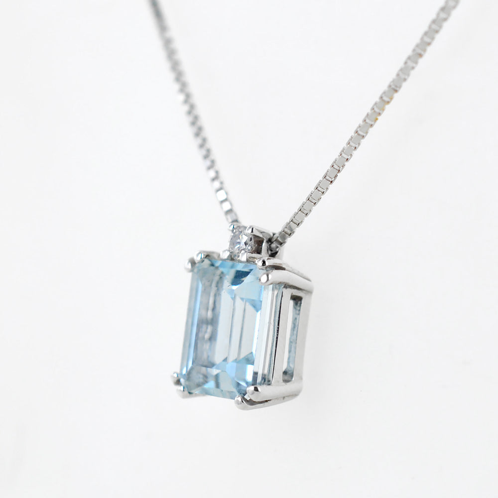 Bibigi Collana Acquamarina 0.19 CT