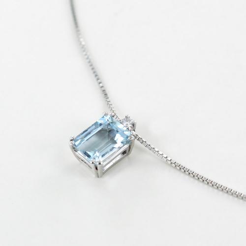 Bibigi Collana Acquamarina 0.32 CT