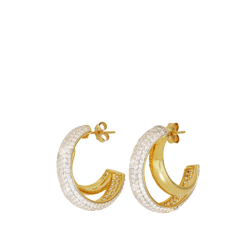 Orecchini in argento CUORI MILANO