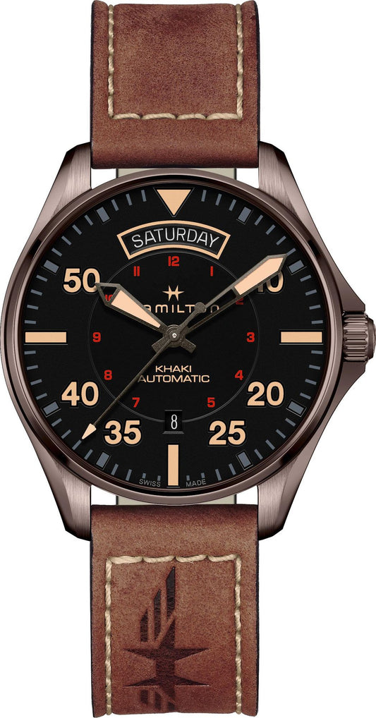 Hamilton - KHAKI AVIATION PILOT DAY DATE AUTO