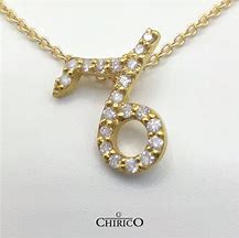 Collana oro 18 ck segno zodiacale capricorno