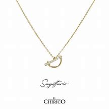 Collana oro giallo segno zodiacale sagittario