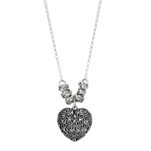 Collana in argento cuore