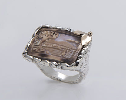 Nemoris Anello cartolina quadrato