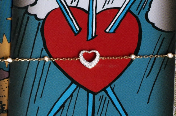 Bracciale in argento CUORI MILANO