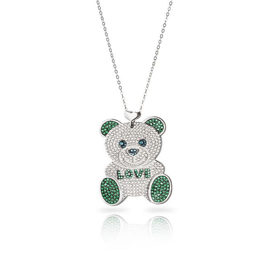 Collana Orso in argento Le Carose